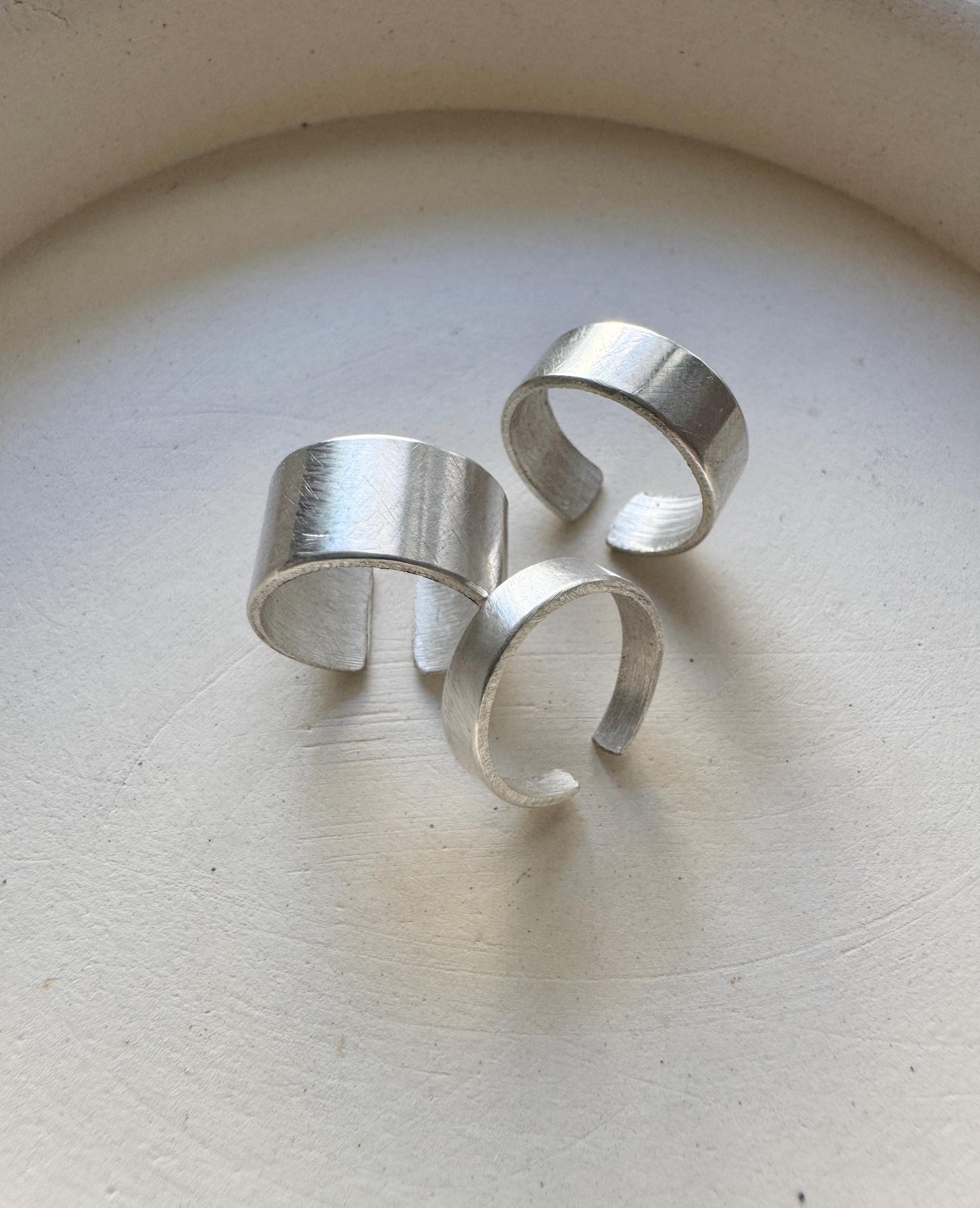 sterling silver toe/pinky ring stack (adjustable)