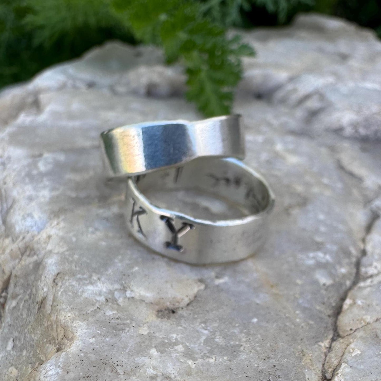 sterling silver lucky stackers (size 5.25)