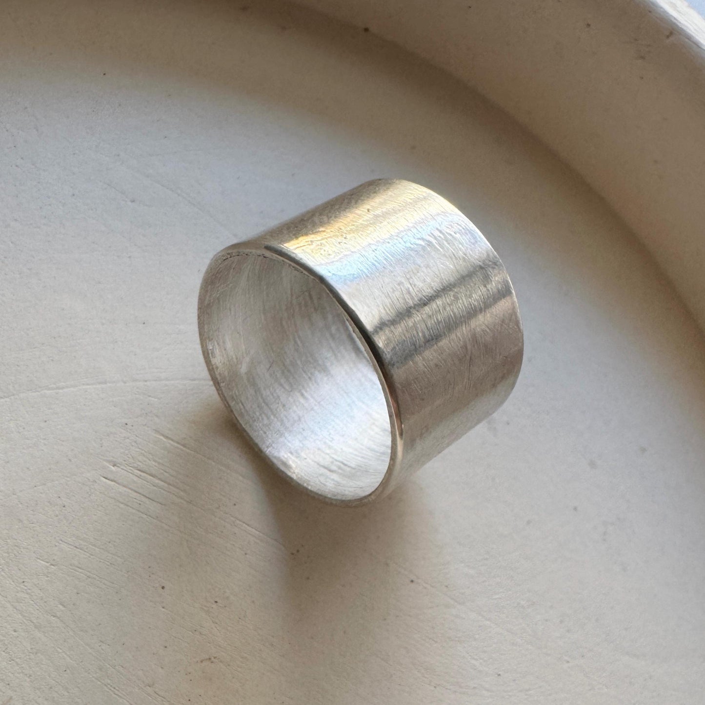 sterling silver cigar band ring (size 7)