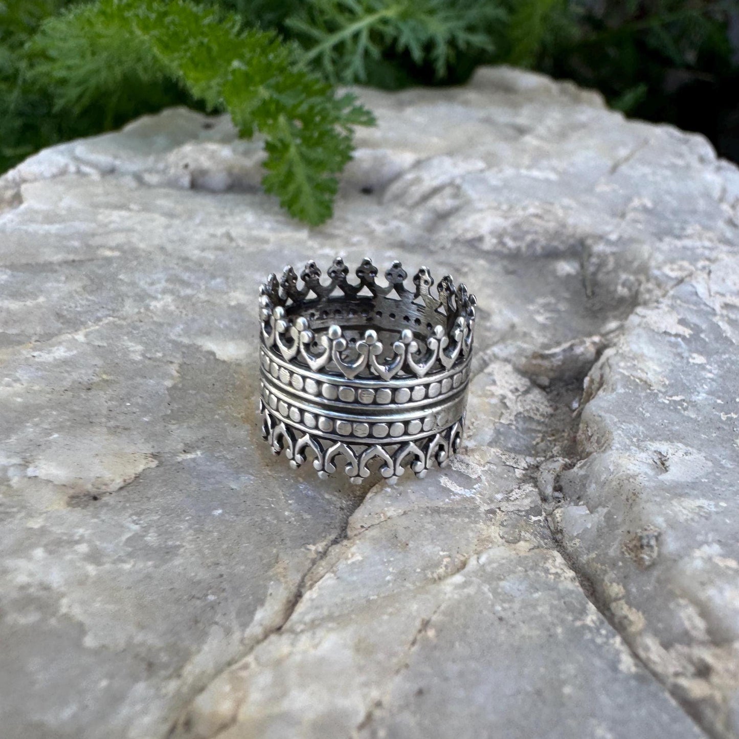 sterling silver gothic lace pinky ring (size 2.75)