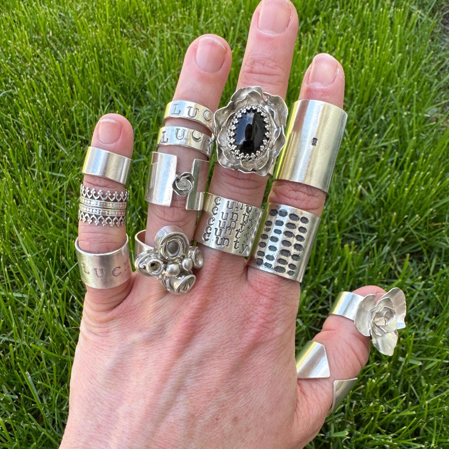 MADE TO ORDER customized sterling silver stackers