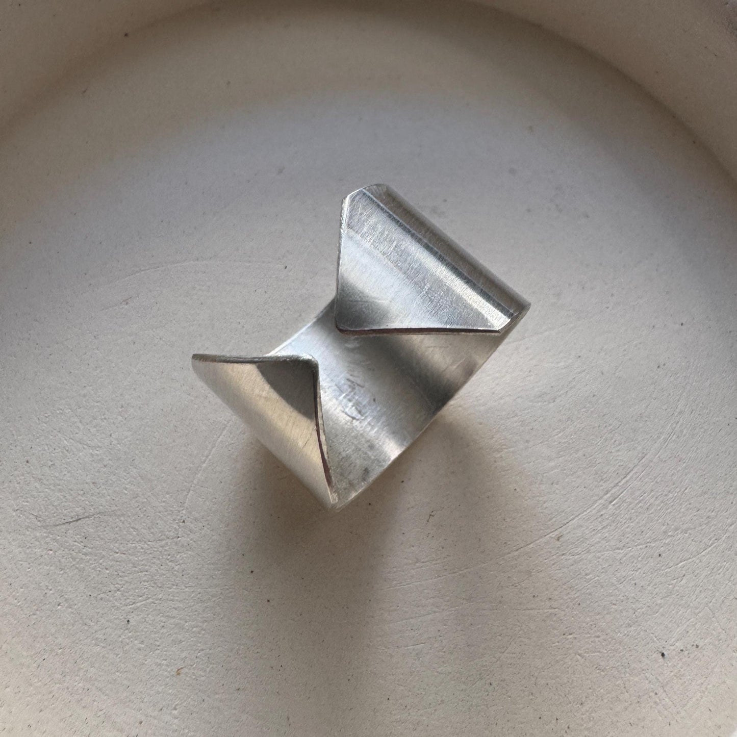 Point Adjustable Sterling Silver Thumb Ring