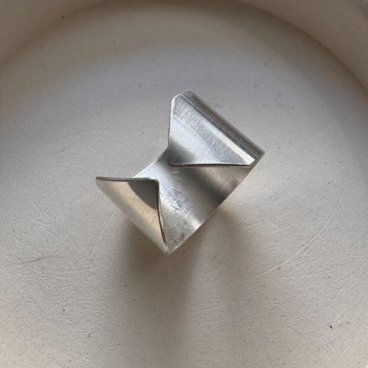 Point Adjustable Sterling Silver Thumb Ring