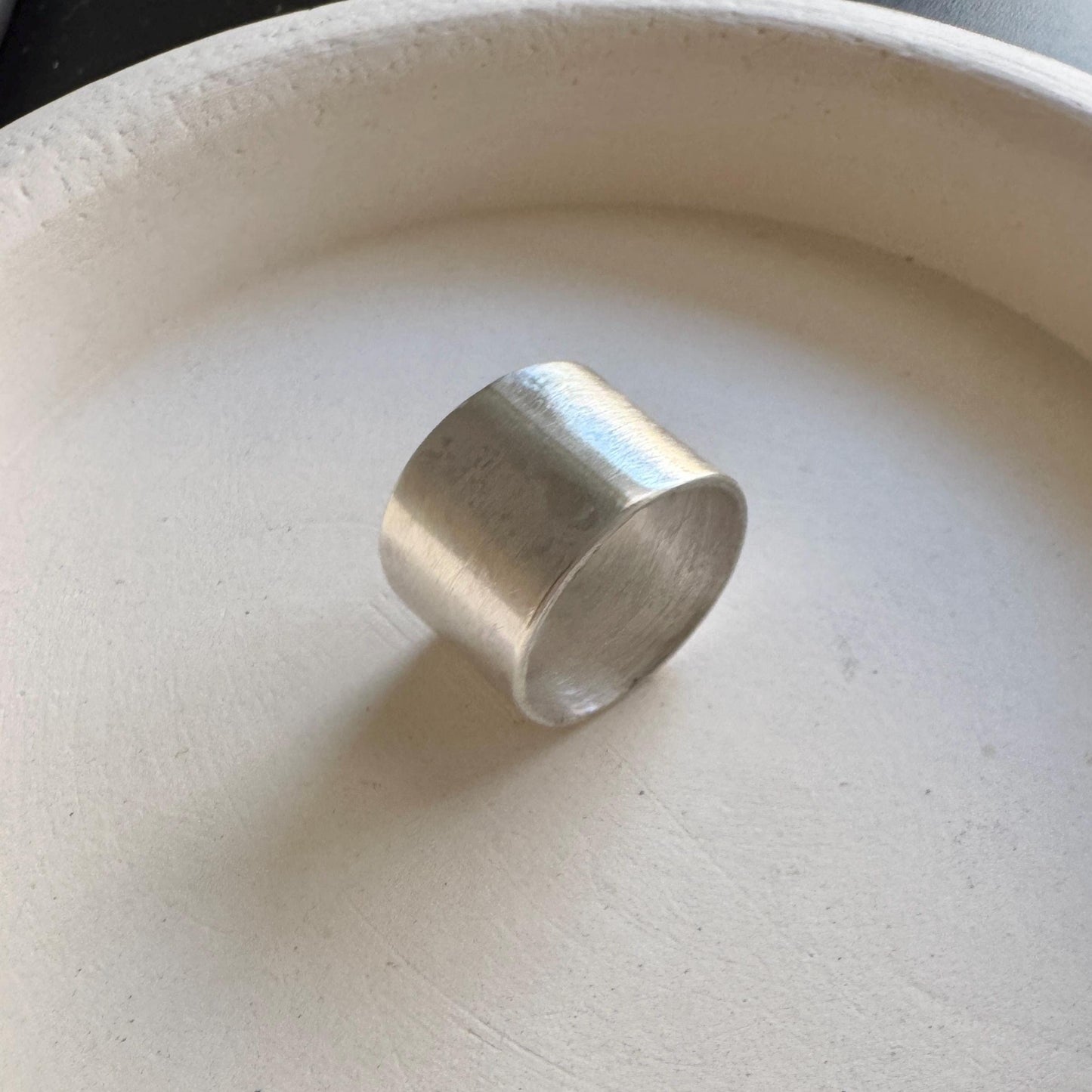 sterling silver cigar band ring (size 7)